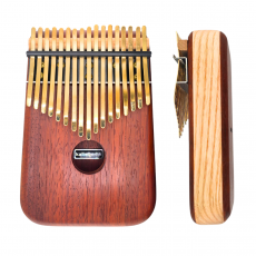 金光非洲紫檀拼梣木 - 實木掏空箱式17音 (限量版)